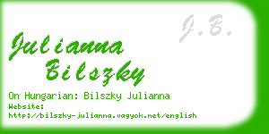 julianna bilszky business card